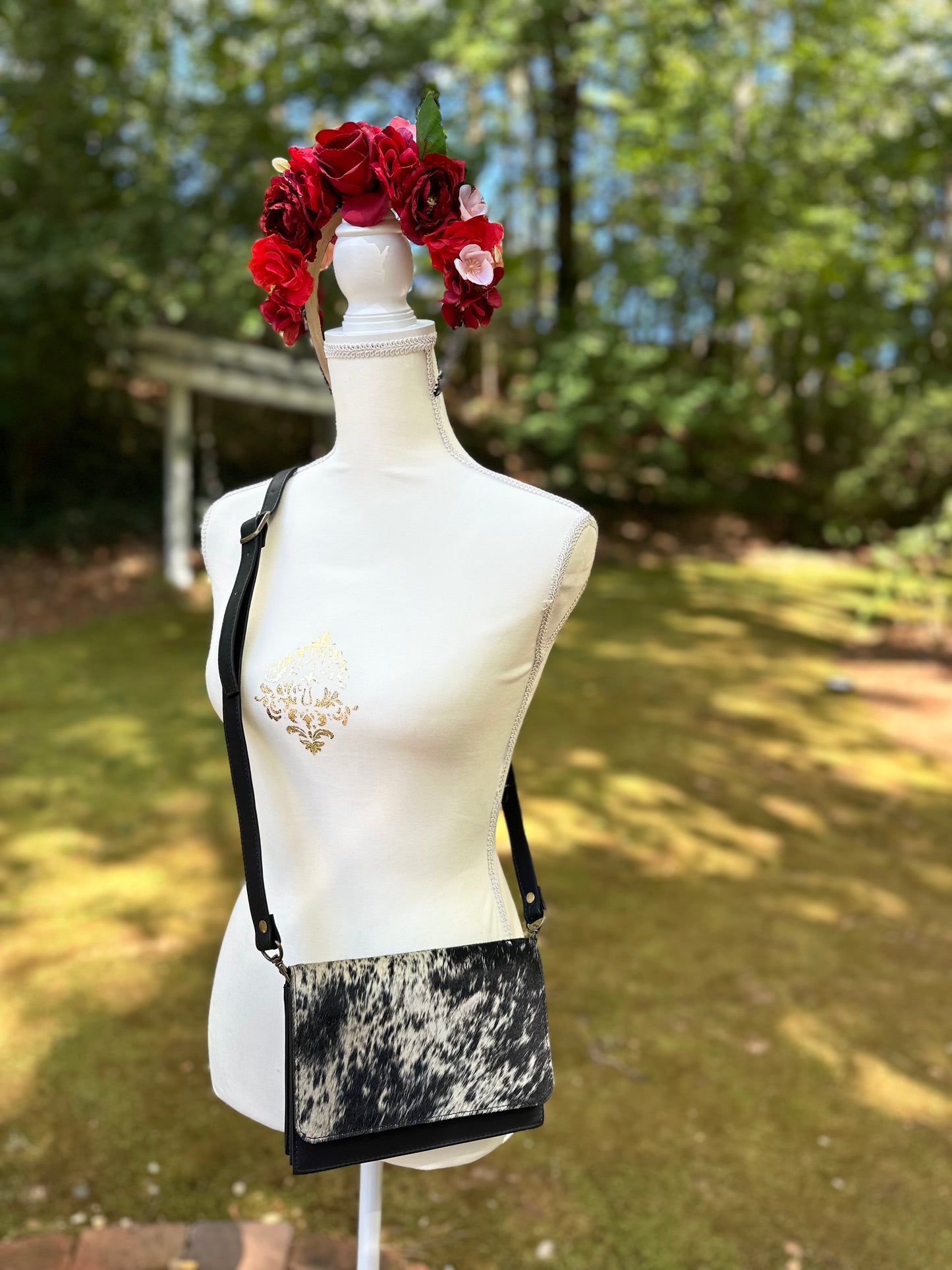 VALDIVIA COWHIDE CLUTCH BAG M