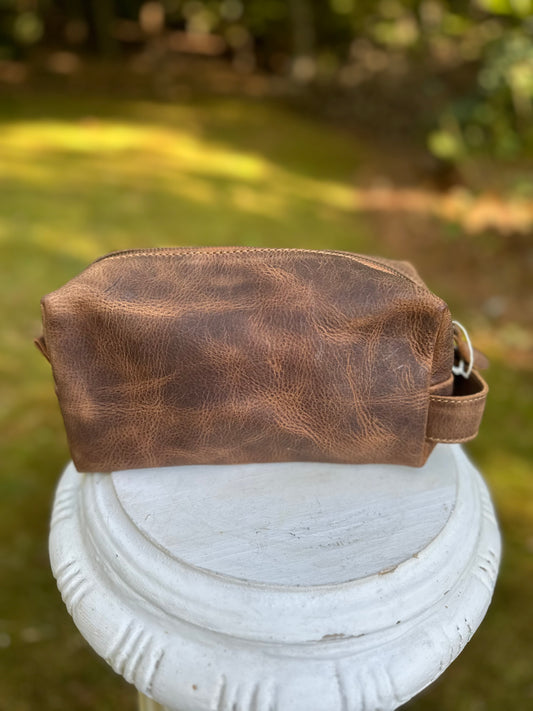 TOILETRY BAG FOR MEN LARGE (GRASO LEATHER)