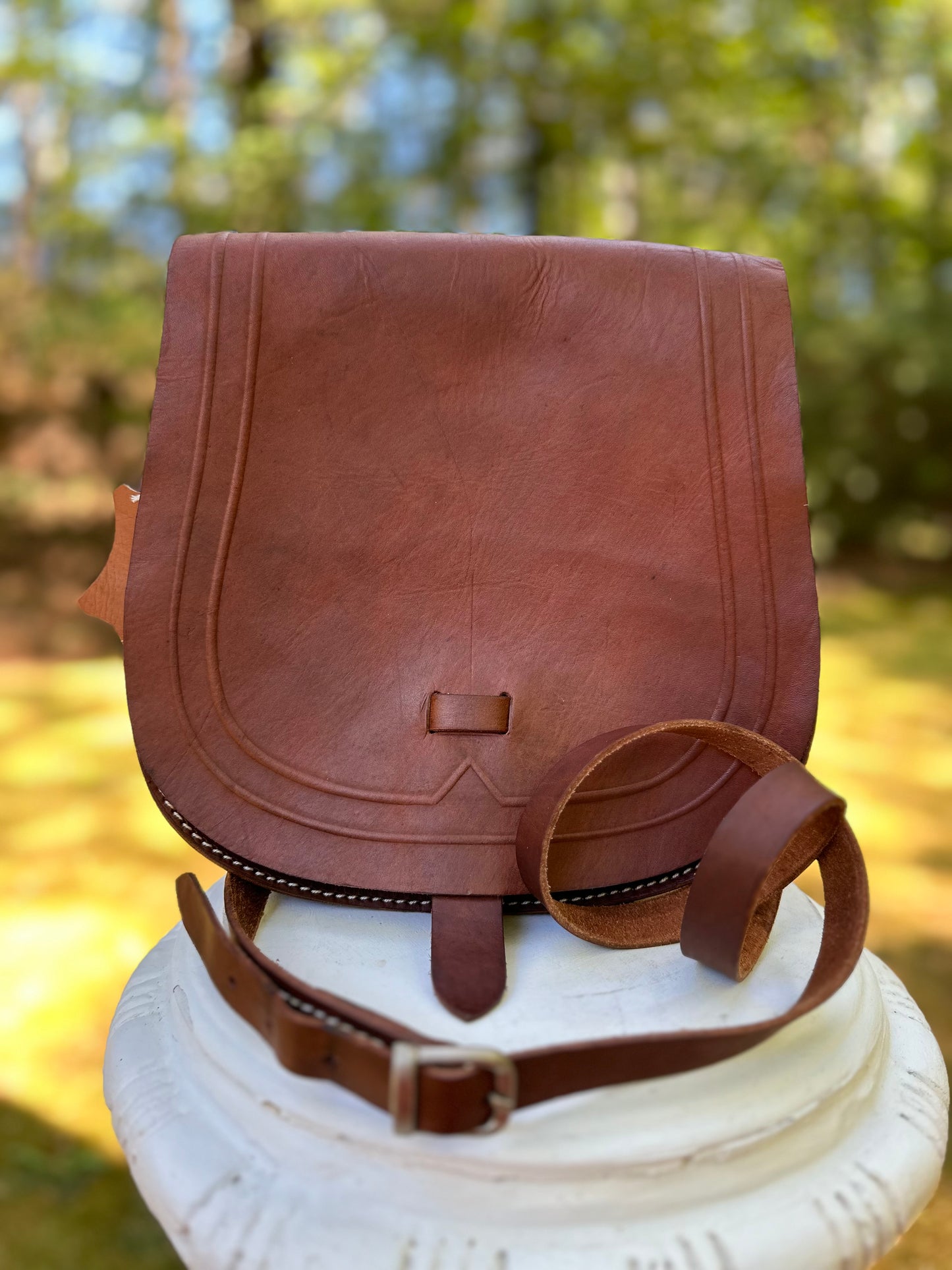 SADDLEBAG ESPRESSO CUERO SUELA